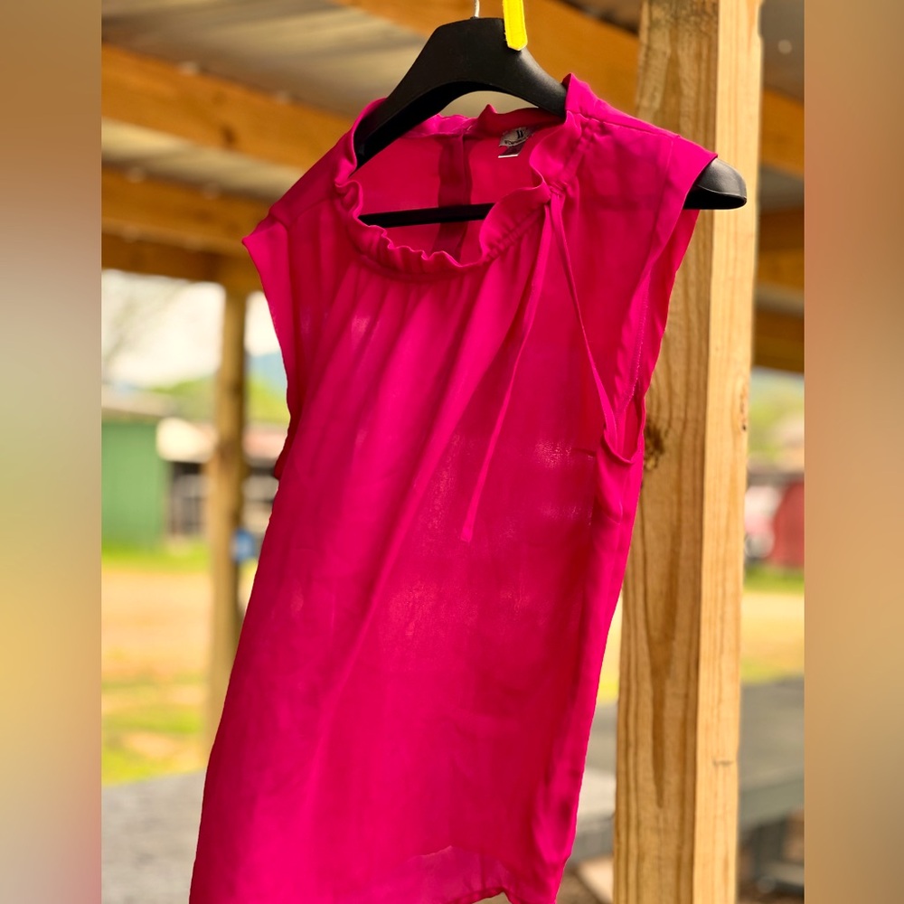 Pink Shear Business Casual Tank
